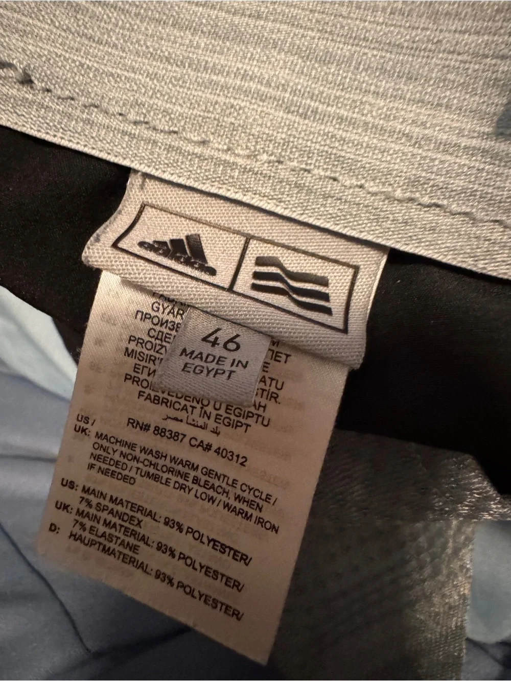 adidas Gray Athletic Shorts with Logo